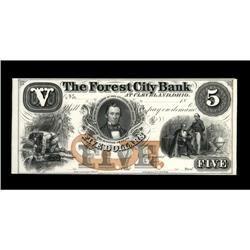 Cleveland, OH- The Forest City Bank $5 G12a Wolka 0732- 