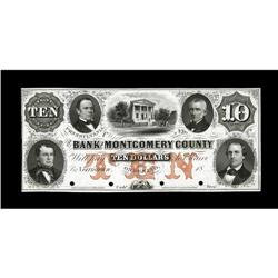 Norristown, PA- Bank of Montgomery County $10 G38 Hoobe 
