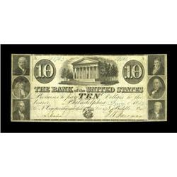 Philadelphia, PA- The Bank of the United States $10 Jan 