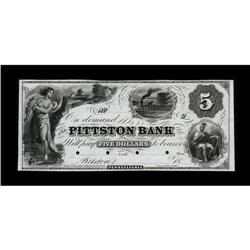 Pittston, PA-Pittston Bank $5 G6 Hoober 313-3 Proof 