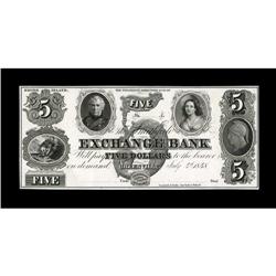 Greenville, RI- Smithfield Exchange Bank $5 July 4, 184 