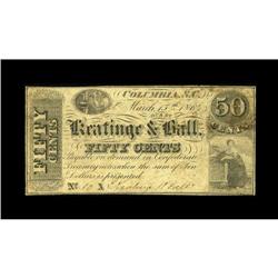 Columbia, SC- Keatinge & Ball 50¢ Mar. 15, 1864 Sheheen 