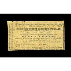 Athens, TX- Treasurer of Henderson County 50¢ Mar. 19, 
