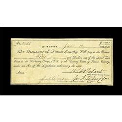 Austin, TX- Travis County $5 Jan. 12, 1863 Medlar UNLAn 