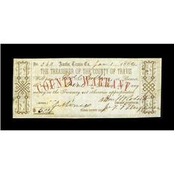 Austin, TX- Travis County $5 Jan. 1, 1862 Medlar 163Ide 