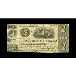 Austin, TX- Republic of Texas $2 Apr. 8, 1841 Cr. A2 Me 