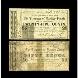 Bastrop, TX- Bastrop County 25¢, 50¢ Sept. 22, Aug. 9, 