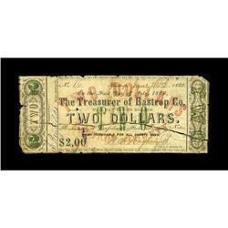 Bastrop, TX- Bastrop County $2 June 24, 1862 Medlar 11R 