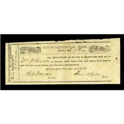 Brownsville, TX- City of Brownsville $2 Mar. 17, 1862 M 
