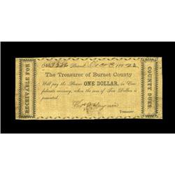 Burnet, TX- Burnet County $1 Dec. 3, 1862 Medlar 3Fine 