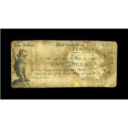 Cameron, TX- Milam County $1 July 14, 1862 Medlar 1This 