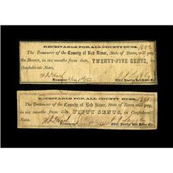 Clarksville, TX- Red River County 25¢ Dec. 1, 1862 Medl 