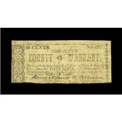 Clinton, TX- De Witt County 50¢ Feb. 12, 1863 Medlar 1T 