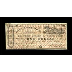 Crockett, TX- Houston County $1 Nov. 29, 1862 Medlar 1A 