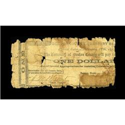 Denton, TX- Denton County $1 Feb. 18, 1862 Medlar UNLTh 