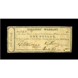 Fort Worth, TX- Tarrant County $1 Dec. 31, 1862 Medlar 