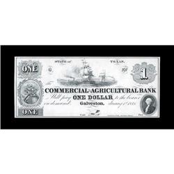 Galveston, TX- Commercial & Agricultural Bank $1 Proof 