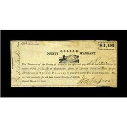 Goliad, TX- Goliad County $1Mar. 22, 1862 Medlar 6The B 