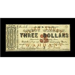 Goliad, TX- Goliad County $3 Mar. 16, 1863 Medlar 2A lo 