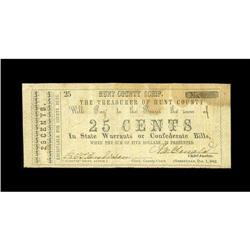 Greenville, TX- Hunt County 25¢ Dec. 1, 1862 Medlar 3A 