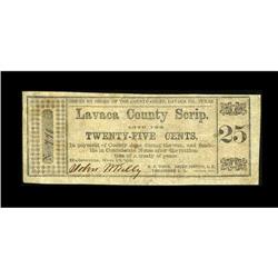 Halletsville, TX- Lavaca County 25¢ Nov. 18, 1862 Medla 