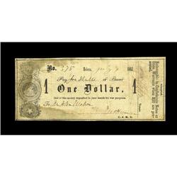 Helena, TX- Karnes County $1 July 7, 1862 Medlar 1This 