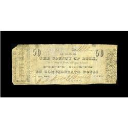 Henderson, TX- Rusk County 50¢ Jan. 11, 1864 Medlar UNL 