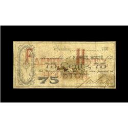 Houston, TX- Fannin House 75¢ Medlar 126The first note 