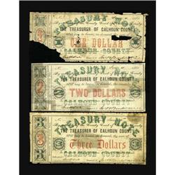 Indianola, TX- Calhoun County $1, $2, $3 June 4, 1862 M 