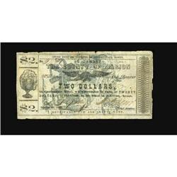 Jefferson, TX- Marion County $2 Oct. 1, 1862 Medlar 8Th 