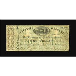 Kaufman, TX- Kaufman County $1 Aug. 22, 1862 Medlar 1Th 