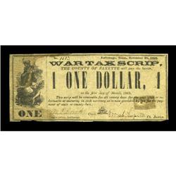 LaGrange, TX- Fayette County $1 Nov. 20, 1862 Medlar UN 