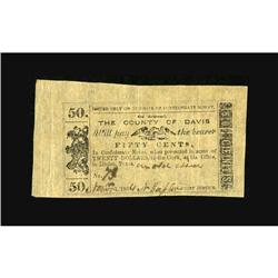 Linden, TX- Davis County 50¢ Jan. 1, 1864 Medlar 2This 