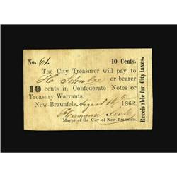 Owensville, TX- Robertson County 10¢, $1 Medlar 1, UNLT 
