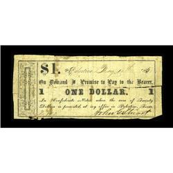 Palestine, TX- John G. Stuart $1 May 10, 1850 Medlar 15 