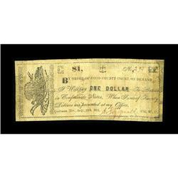 Quitman, TX- Wood County $1 Aug. 20, 1862 Medlar 1One o 