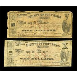 Richmond, TX- Fort Bend County $5, $10 April 20, 1862 M 