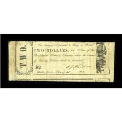 Rusk, TX- T.L. Philleo $2 May 15, 1862 Medlar UNLA very 