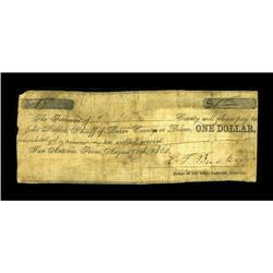 San Antonio, TX- Bexar County $1 Aug. 11, 1862 Medlar U 