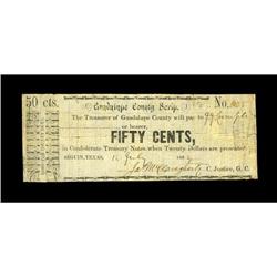 Seguin, TX- Guadalupe County 50¢ July 14, 1862 Medlar U 