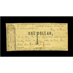Seguin, TX- Guadalupe County $1 Aug. 20, 1862 Medlar 4V 