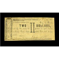 Seguin, TX- Guadalupe County $2 Dec. 3, 1862 Medlar UNL 