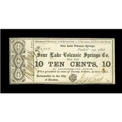 Sour Lake, TX- Sour Lake Volcanic Springs 10¢ Oct. 1, 1 