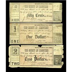 Springfield, TX- Limestone County 50¢, $1, $2 June, 186 