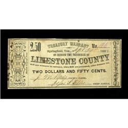 Springfield, TX- Limestone County $2.50 Sept. 20, 1862 
