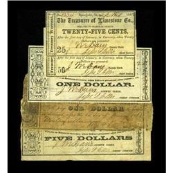 Springfield, TX- Treasurer of Limestone County 25¢; 50¢ 