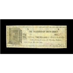 Tyler, TX- Smith County $2 May 30, 1862 Medlar UNLA ver 