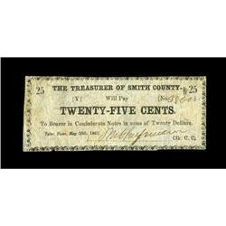 Tyler, TX- Smith County 25¢ May 25, 1863 Medlar 11Anoth 