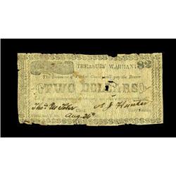 Weatherford, TX- Parker County $2 Aug. 26, 1862 Medlar 