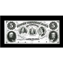Wytheville, VA- South Western Bank of Virginia $5 G2a J 
